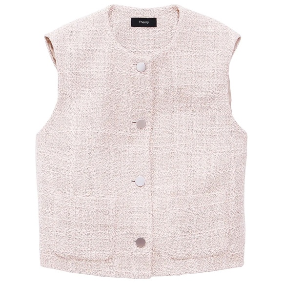 Theory Tweed Miniskirt and Vest Set - Picture 2 of 6